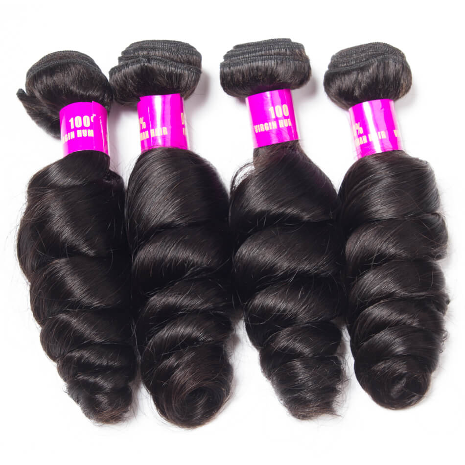 Tinashe Brazilian Hair Weave 4 Bundles Loose Wave Hair 100% Remy Hair Brazilian Spring Loose Curly Human Hair