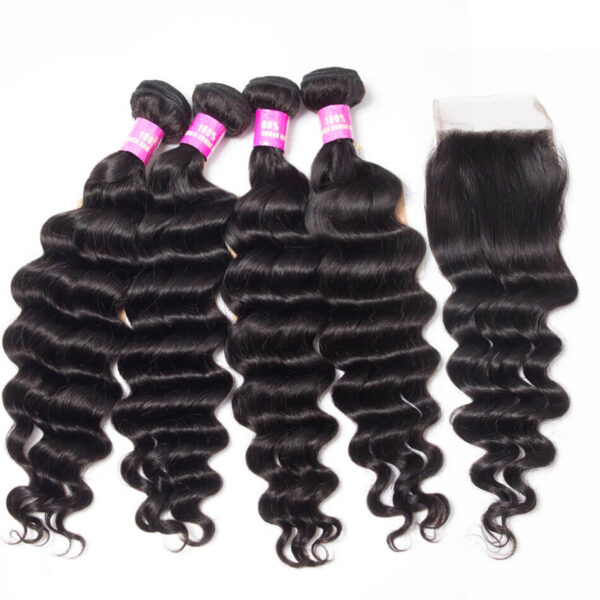 tinashe hair loose deep bundles with closure