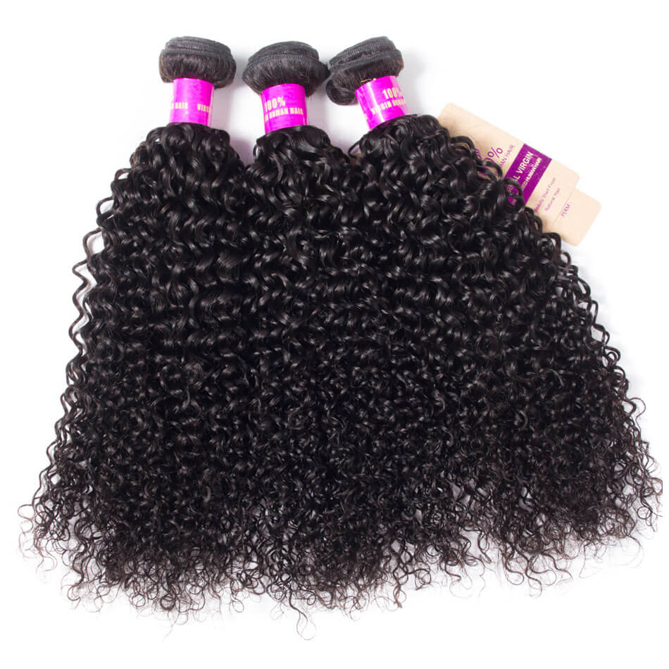 Tinashe Peruvian Curly Human Hair Weave 3 Bundles 100% Virgin Human Hair Bundles Peruvian Curly Wave Hair Extensions
