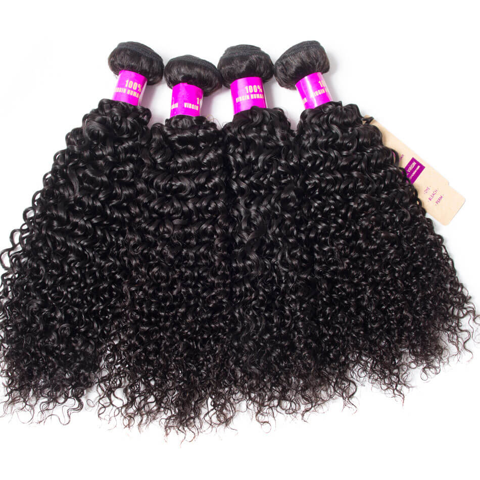 Tinashe Hair Peruvian Virgin Hair Curly Weave 4 Bundles Peruvian Human Hair Bundles Jerry Curly Hair Extension