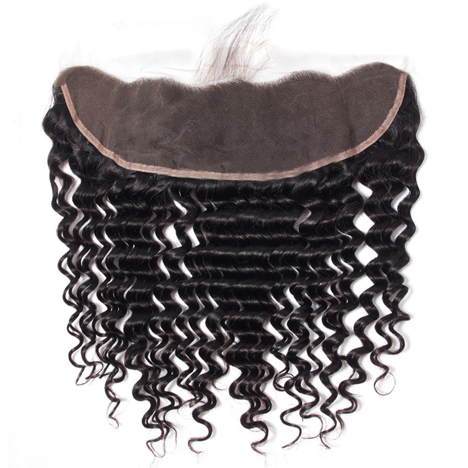 Tinashe Hair Deep Wave Lace Frontal Closure Brazilian Deep Wave Weave Frontal Lace Closure Human Hair Extensions