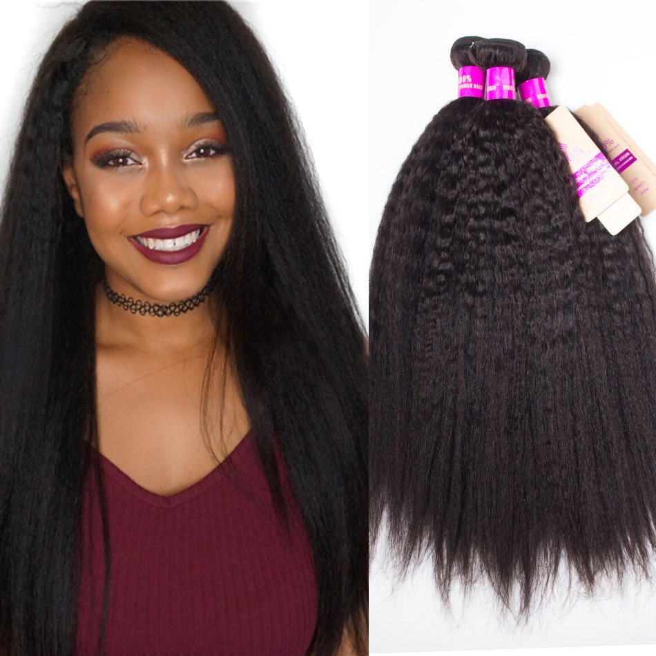 Tinashe Hair Products Peruvian Kinky Straight Hair 3 Bundles Deal Mink Peruvian Hair Yaki Straight Human Hair Weave