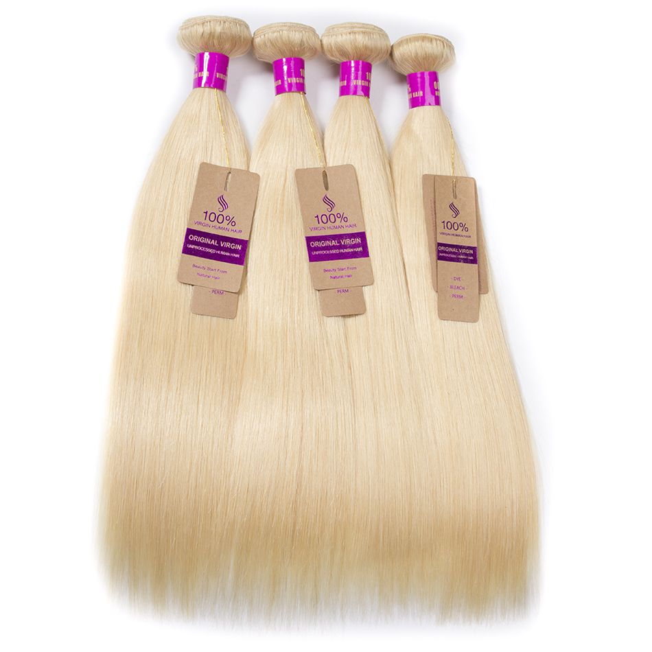 Tinashe Hair 4 Bundles Brazilian Virgin Hair Wave Bundles Color #613 100% virgin Human hair for sale