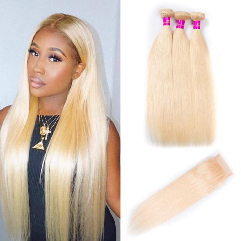 tinashe blonde straight hair with closure