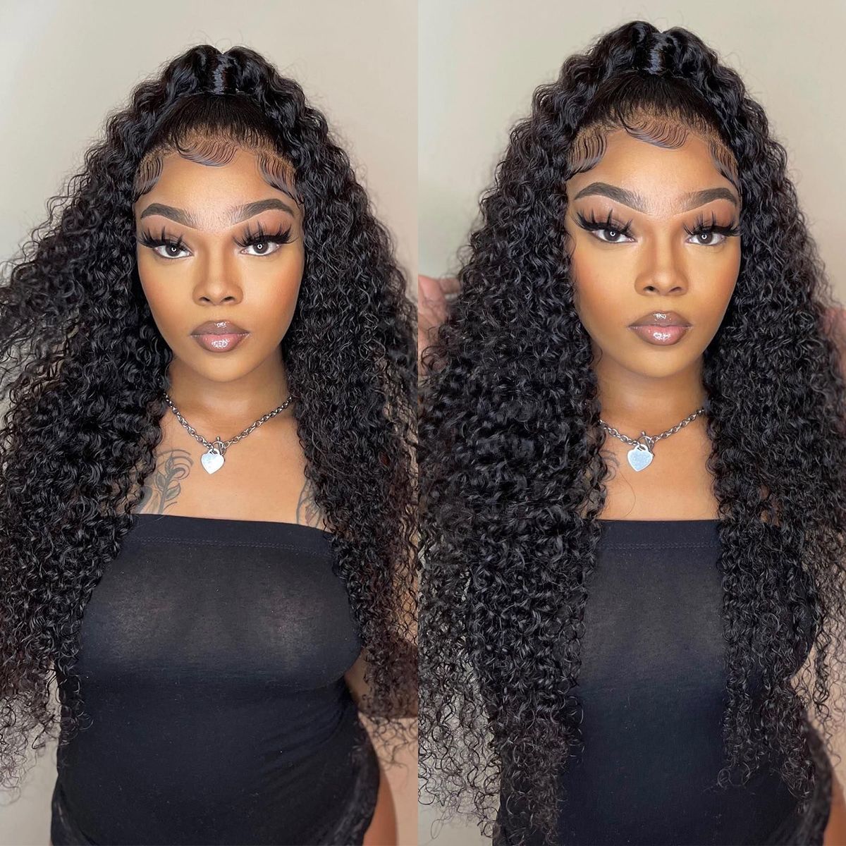 13×4 Lace Front Wigs Curly Hair Pre Plucked Virgin Human Hair Wigs Sale