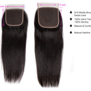 tinashe hair straight 5×5 closure