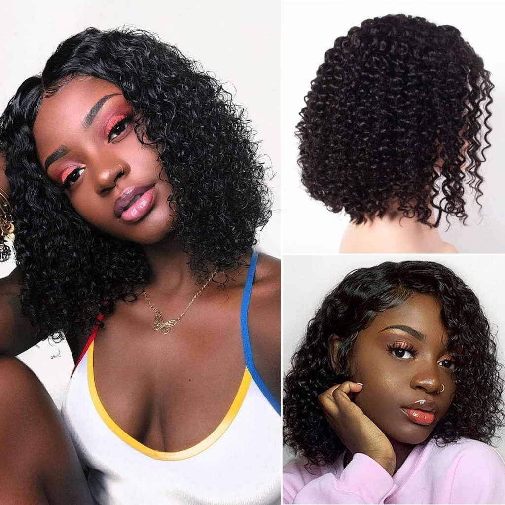 Curly bob wig