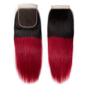 Tinashe 1b red 4x4 lace closure (1)