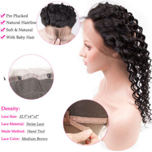 tinashe hair deep wave 360 frontal