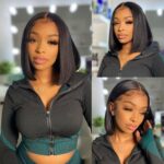 Tinashe hair straight 13x4 HD lace bob wig