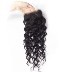 Tinashe hair water wave transparent lace closure