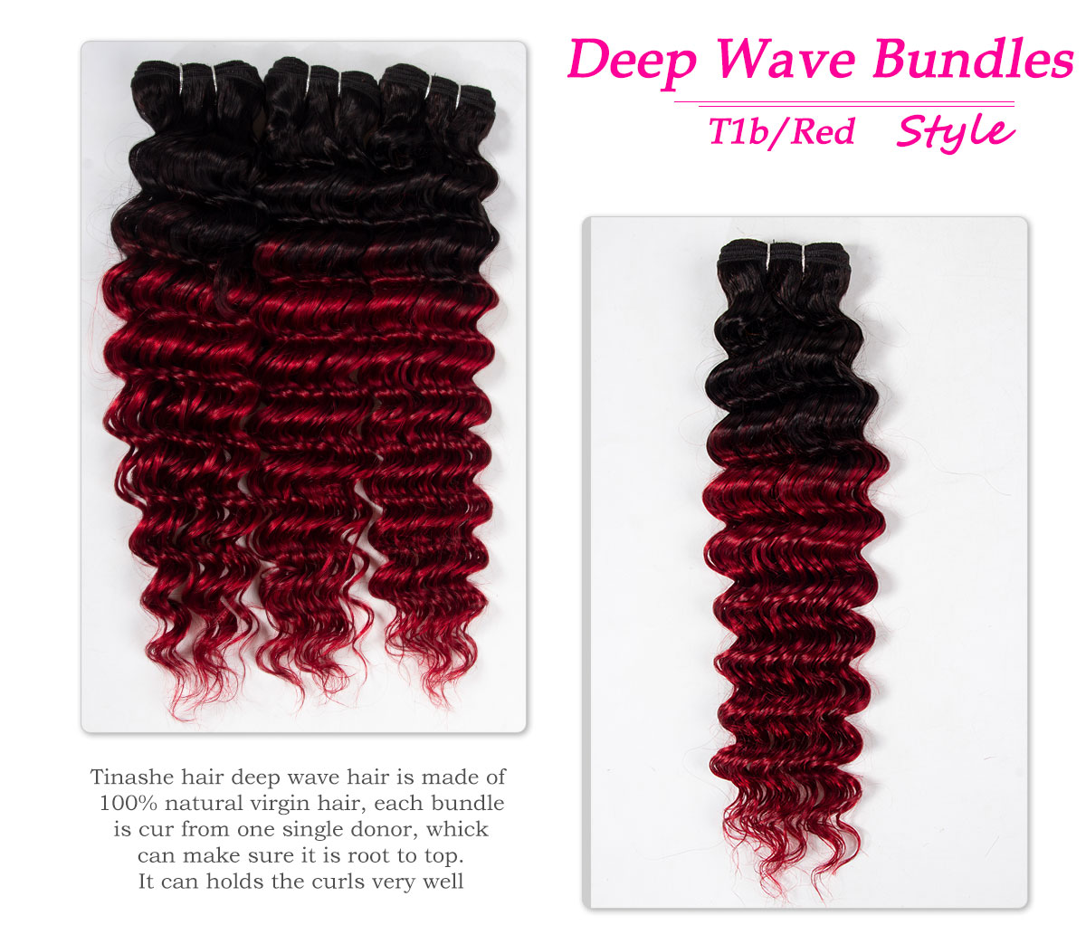 1b red deep wave bundles