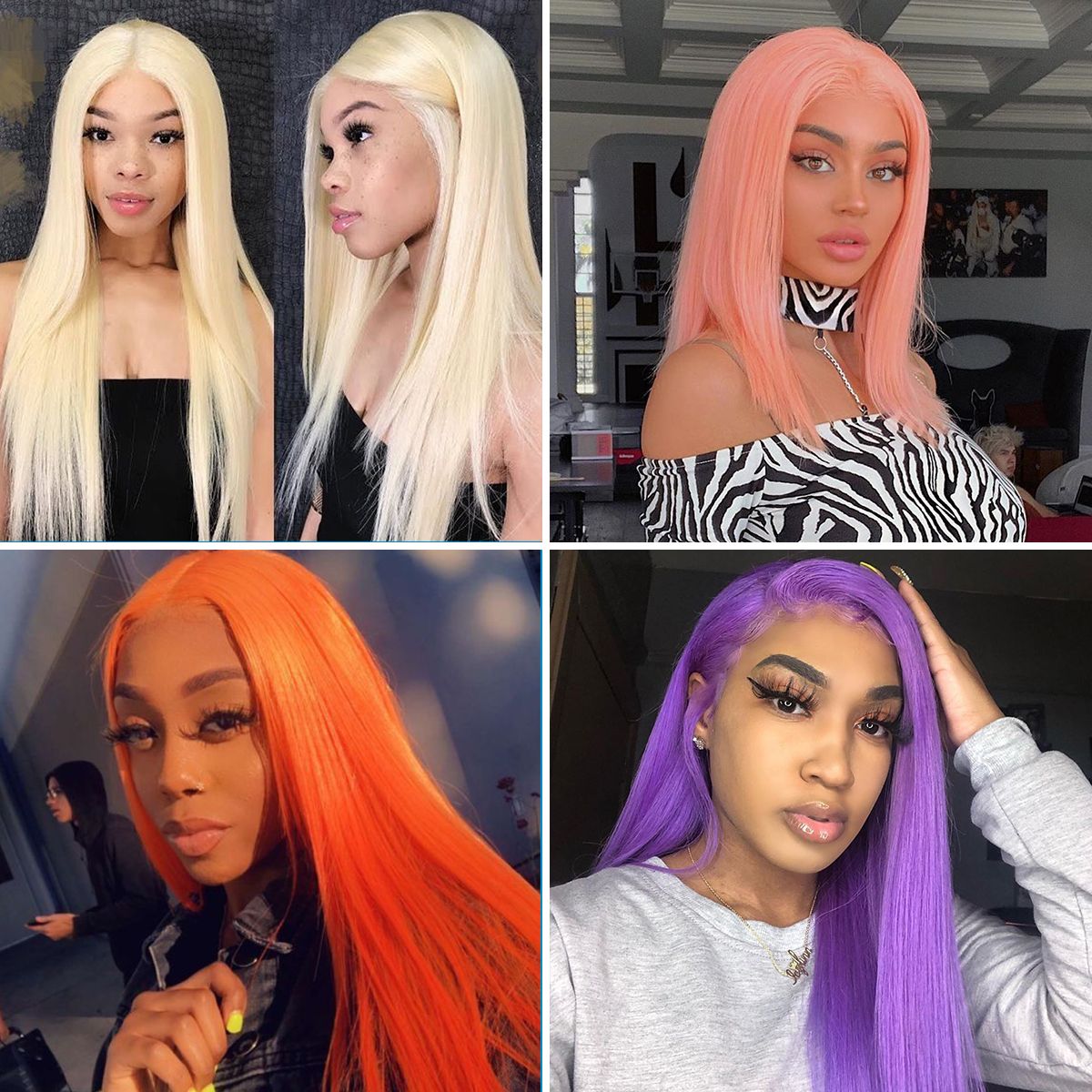 613 Blonde Straight Hair 13x6 Lace Front Wigs