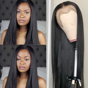 Straight-transparent-lace-front-wig