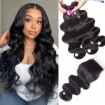 Tinashe hair body wave 3 bundles with HD closure (2)