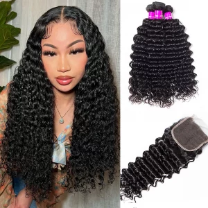 Tinashe hair body wave 3 bundles with HD closure