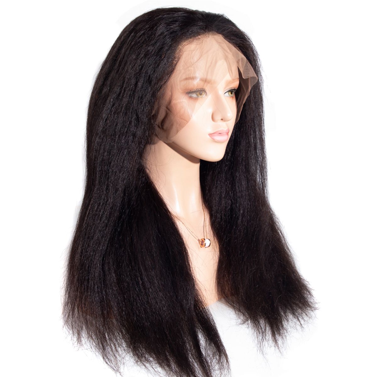 kinky straight lace front wig 2