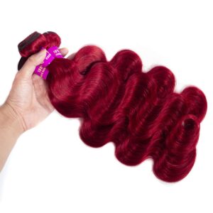red body wave hair bundles 2
