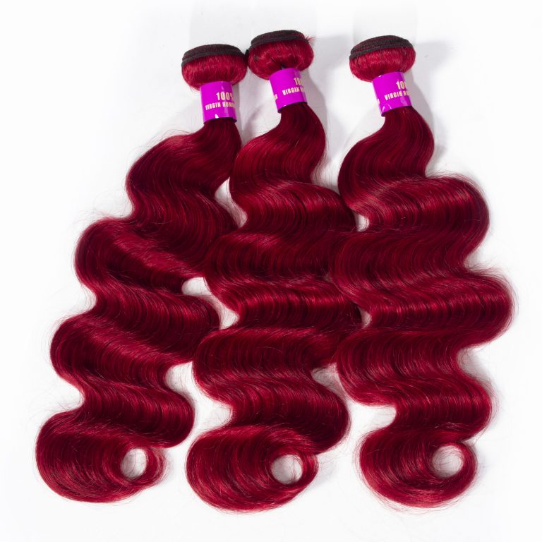 red body wave hair bundles 4