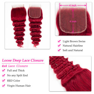 red loose deep closure