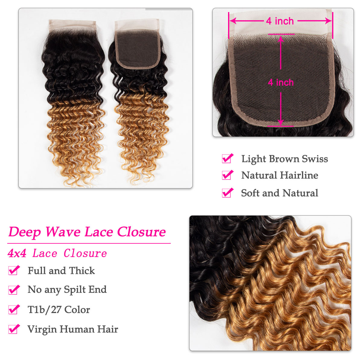 tinashe hair 1b 27 deep wave closure