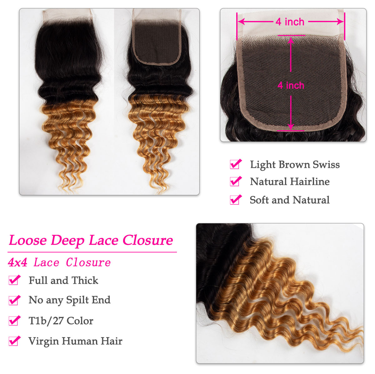 tinashe hair 1b 27 loose deep closure