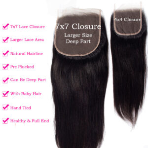 tinashe hair 7x7 straight hair closure
