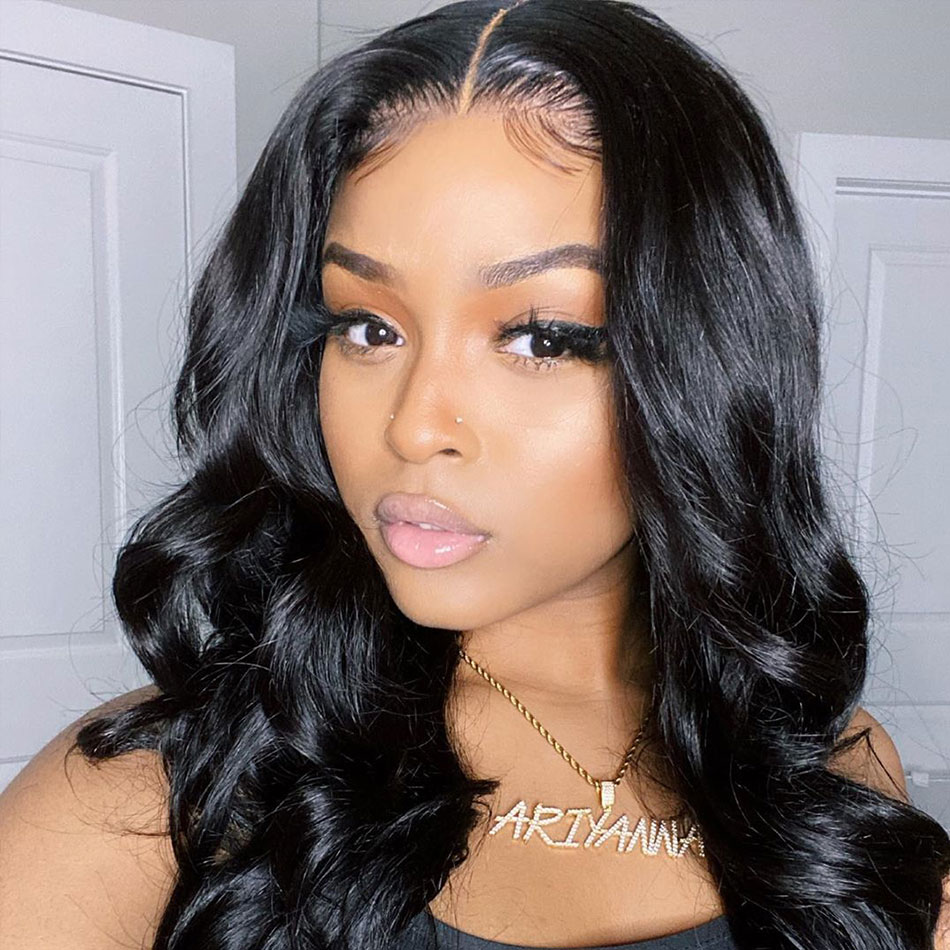body wave lace front wig