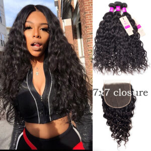Wet And Wavy Bundles With Closure Tinashehair