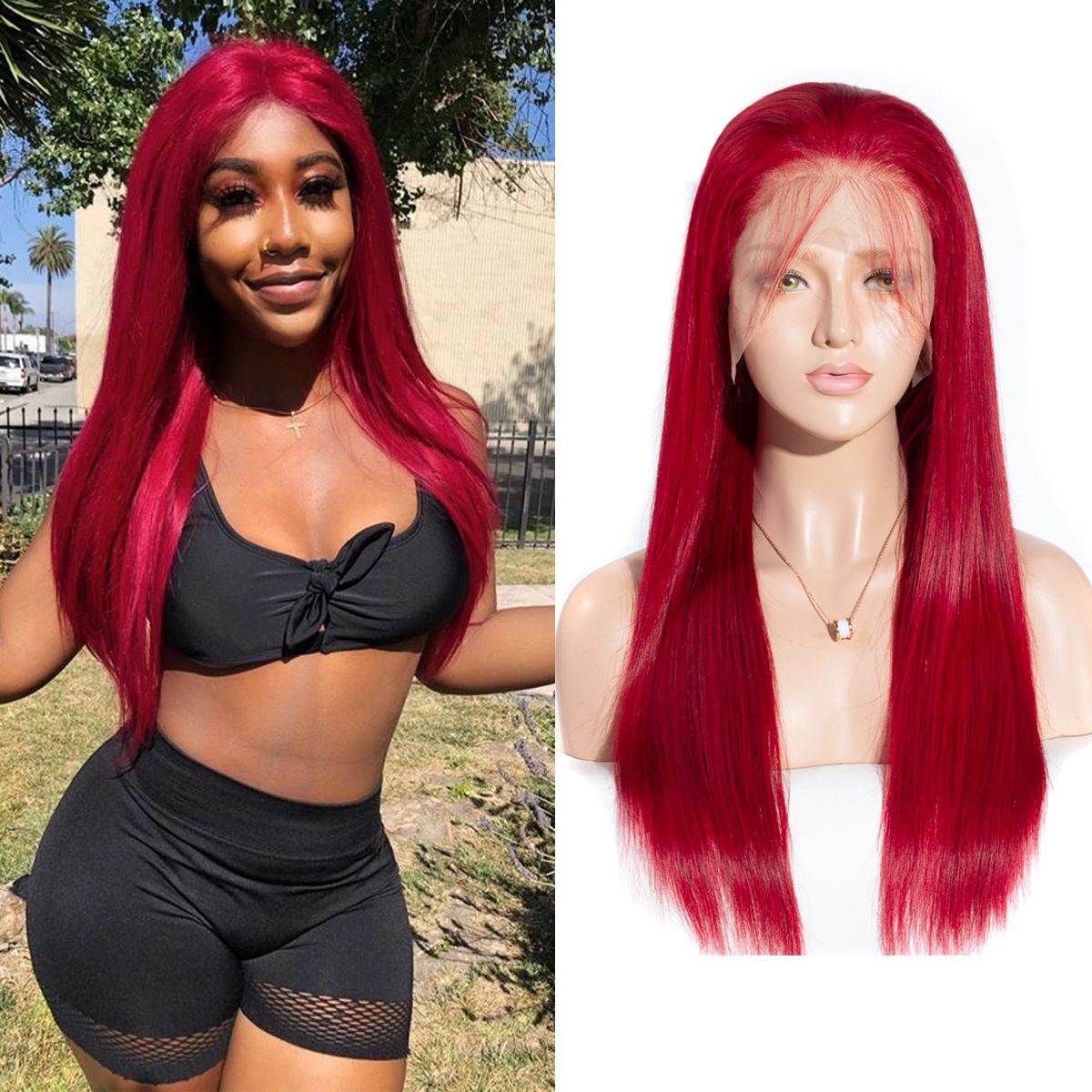 human hair red