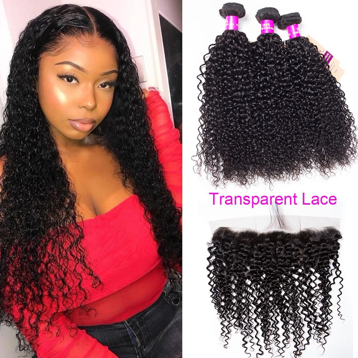 tinashe hair transparent lace frontal curly hair