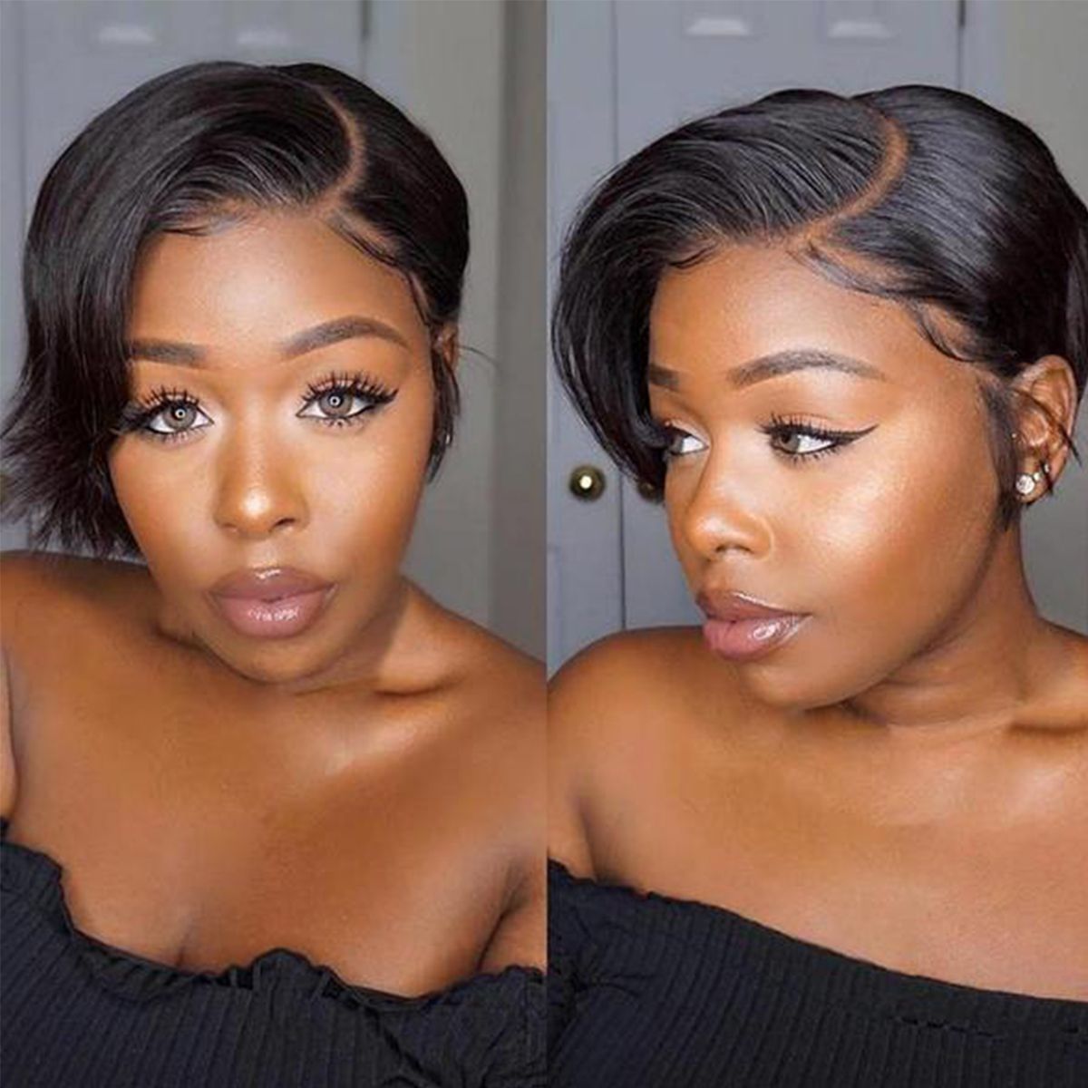 lace frontal pixie cut
