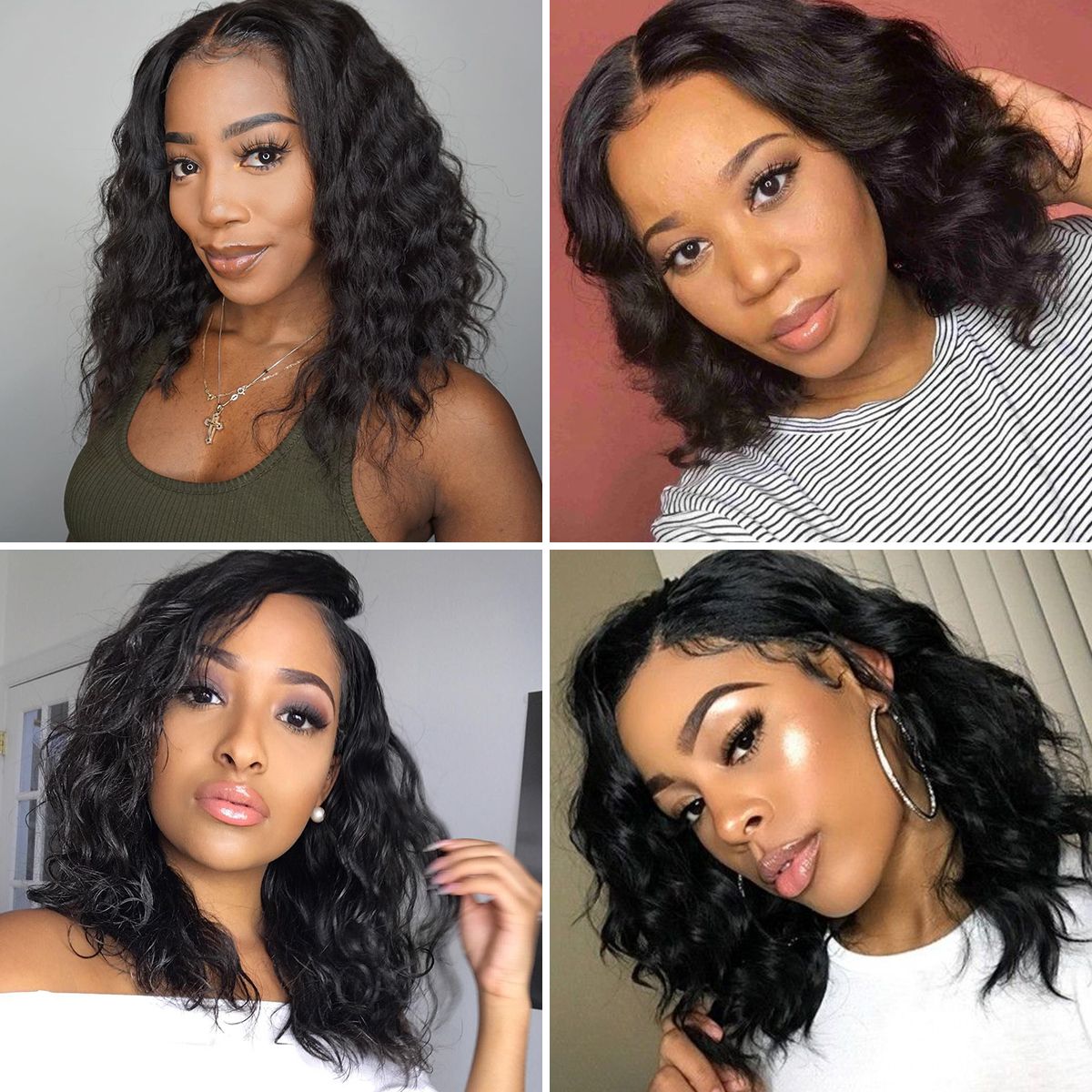 Natural Black Hair Ideas,Fashion Hairstyles, Hair Inspiration,Straight Body  Deep Loose Wave Saw … | Loose hairstyles, Brazilian hair bundles, Loose  curls hairstyles