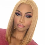 Tinashe hair glueless honey blonde bob wig (3)