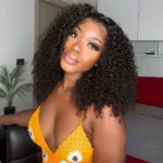 Tinashe hair glueless kinky curly short wig (1)