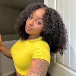 Tinashe hair glueless kinky curly short wig (4)