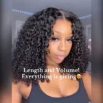 Tinashe hair glueless kinky curly short wig