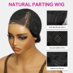 Tinashe hair pixie cut 6x4 bob wig details