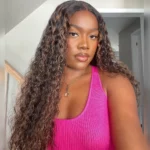 Tinashe hair highlight 1b30 water wave lace wig (1)