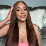 Tinashe hair brown straight lace wig 2