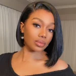 Tinashe hair double drawn 6x5 bob wig side part 1