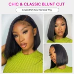 Tinashe hair raw hair 6x5 bob wig 1