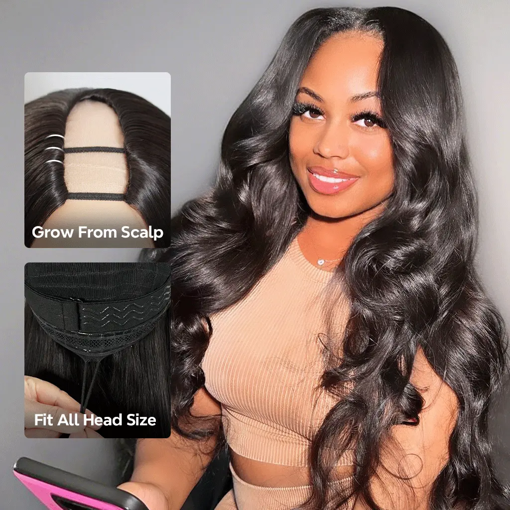 Tinashe hair body wave u part wig first