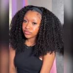 Tinashe hair kinky curly headband wig_1