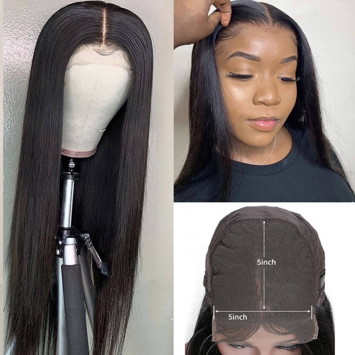 5×5 Ture HD Lace Wigs High Quality Straight Hair Wig Tinashehair