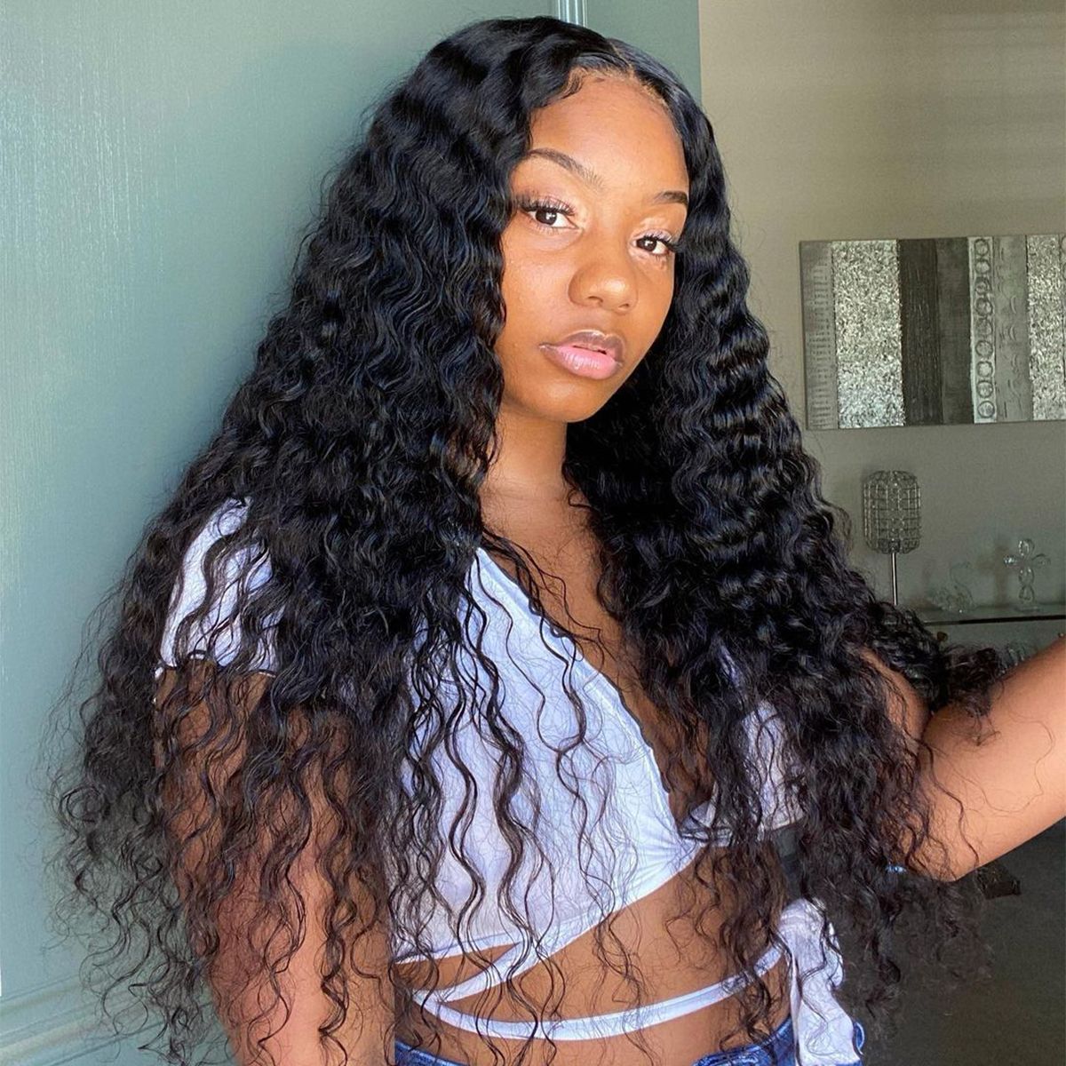 Deep Wave Curly 13x6 Lace Front Wigs | Tinashehair Deep Wave Curly 13x6 Lace Front Wigs | Tinashehair
