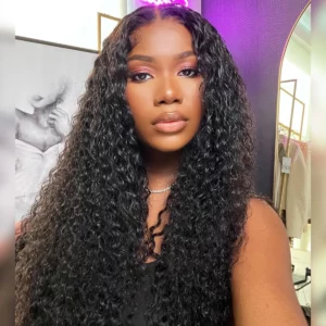 Tinashe hair glueless curly lace closure wig (2)