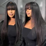 Tinashe hair straight wig with bangs (3)