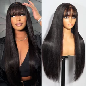 Tinashe hair straight wig with bangs (4)