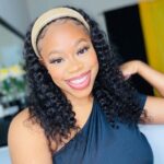 Deep wave headband bob wig